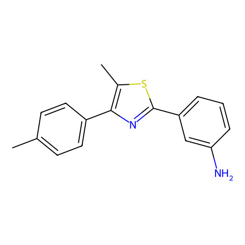 3-(5-Methyl-4-(p-tolyl)thiazol-2-yl)aniline structure