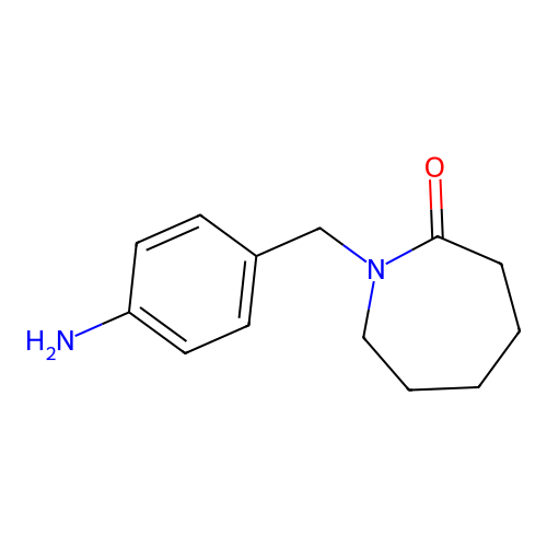 1-(4-Aminobenzyl)azepan-2-one structure