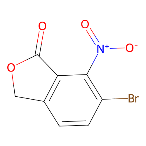 6-Bromo-7-nitroisobenzofuran-1(3H)-one structure