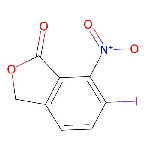 6-Iodo-7-nitroisobenzofuran-1(3H)-one structure