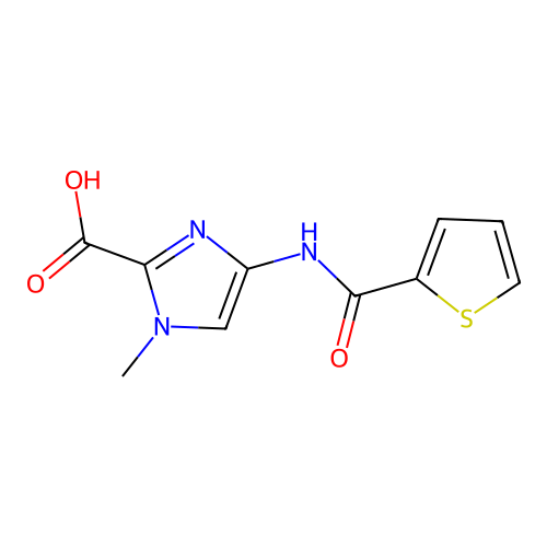 1-Methyl-4-[(thiophene-2-carbonyl)-amino]-1H-imidazole-2-carboxylic acid structure