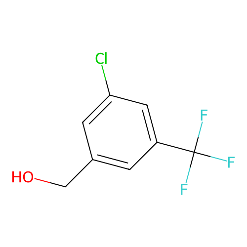 (3-Chloro-5-(trifluoromethyl)phenyl)methanol structure