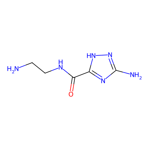 3-amino-N-(2-aminoethyl)-1H-1,2,4-triazole-5-carboxamide structure
