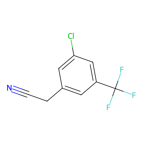 2-(3-Chloro-5-(trifluoromethyl)phenyl)acetonitrile structure
