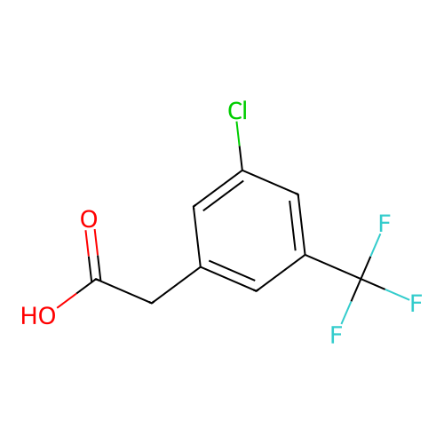 3-Chloro-5-(trifluoromethyl)phenylacetic acid structure