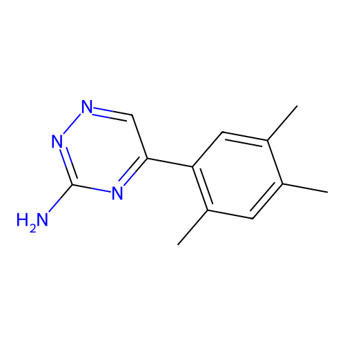 5-(2,4,5-Trimethylphenyl)-1,2,4-triazin-3-amine structure