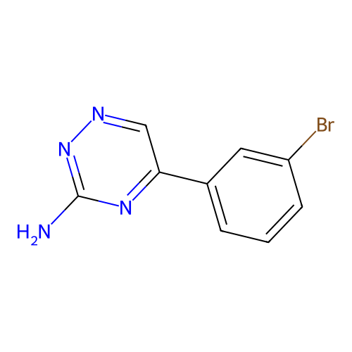 5-(3-Bromophenyl)-1,2,4-triazin-3-amine structure