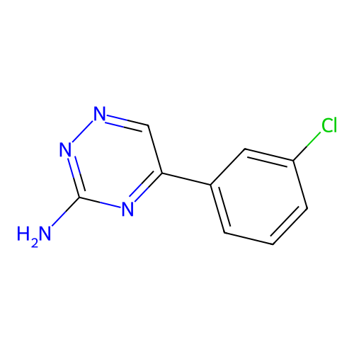5-(3-Chlorophenyl)-1,2,4-triazin-3-amine structure