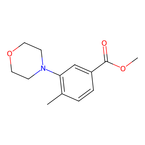 Methyl 4-methyl-3-morpholinobenzoate structure