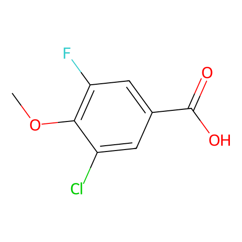 3-Chloro-5-fluoro-4-methoxybenzoic acid structure