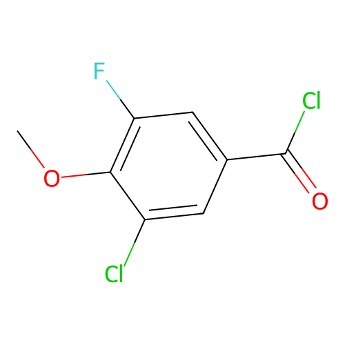 3-Chloro-5-fluoro-4-methoxybenzoyl chloride structure
