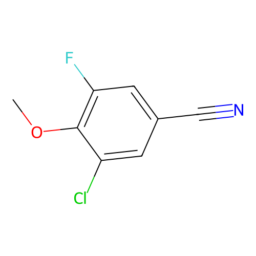 3-Chloro-5-fluoro-4-methoxybenzonitrile structure