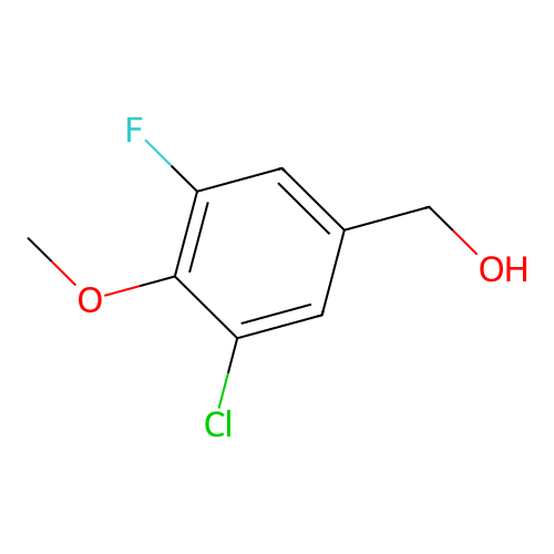 3-Chloro-5-fluoro-4-methoxybenzyl alcohol structure