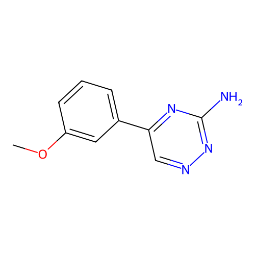 5-(3-Methoxyphenyl)-1,2,4-triazin-3-amine structure