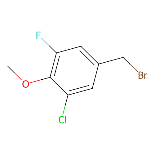 3-Chloro-5-fluoro-4-methoxybenzyl bromide structure