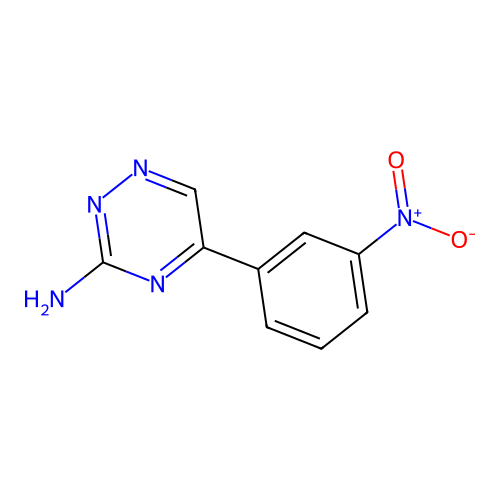 5-(3-Nitrophenyl)-1,2,4-triazin-3-amine structure