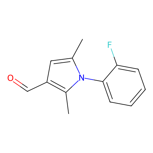 1-(2-Fluorophenyl)-2,5-dimethyl-1H-pyrrole-3-carbaldehyde structure