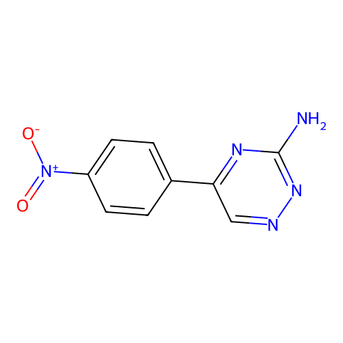 5-(4-Nitrophenyl)-1,2,4-triazin-3-amine structure