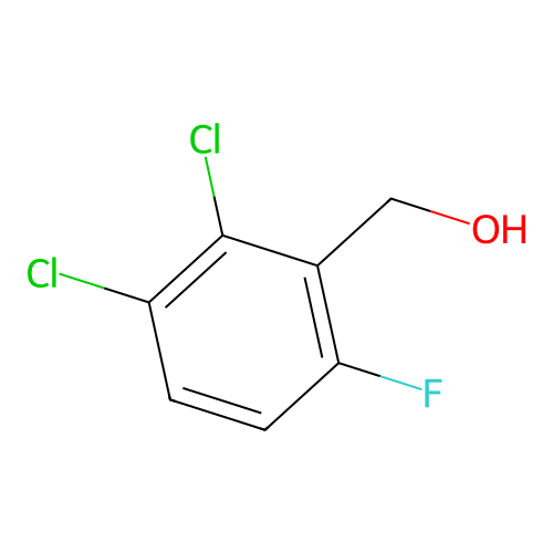 (2,3-Dichloro-6-fluorophenyl)methanol structure