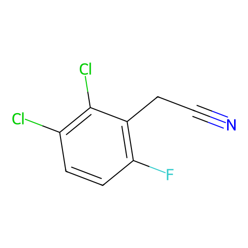 2,3-Dichloro-6-fluorophenylacetonitrile structure