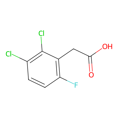 2,3-Dichloro-6-fluorophenylacetic acid structure