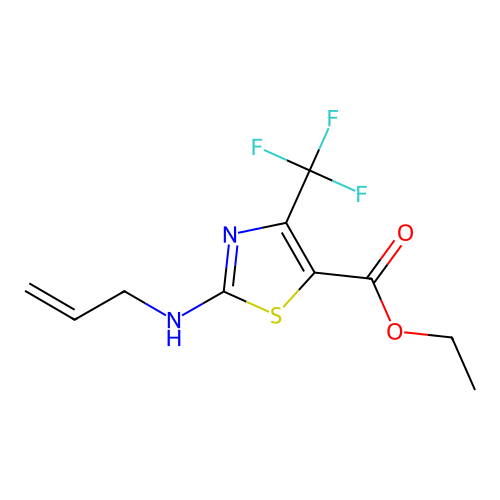 Ethyl 2-(allylamino)-4-(trifluoromethyl)thiazole-5-carboxylate structure