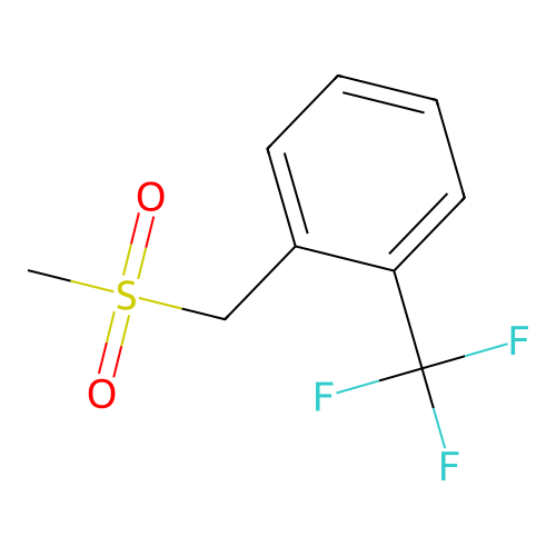 1-(Methylsulfonylmethyl)-2-(trifluoromethyl)benzene structure