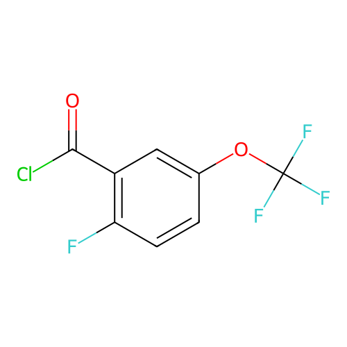 2-Fluoro-5-(trifluoromethoxy)benzoyl chloride structure
