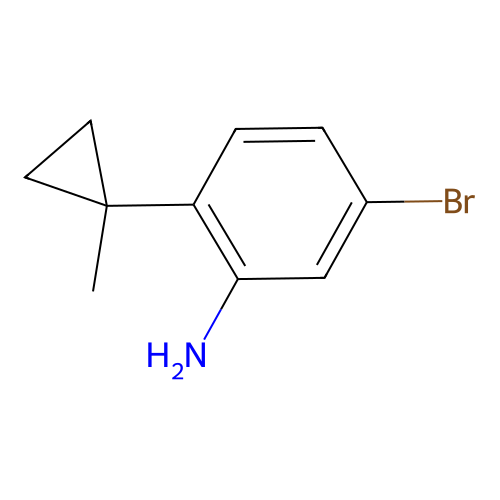5-Bromo-2-(1-methylcyclopropyl)aniline structure
