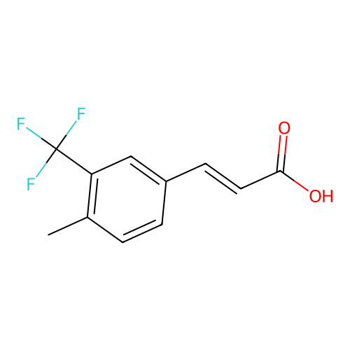 3-[4-methyl-3-(trifluoromethyl)phenyl]prop-2-enoic Acid structure