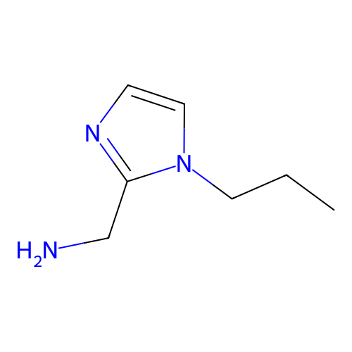(1-Propyl-1H-imidazol-2-yl)methanamine structure