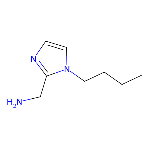 (1-Butylimidazol-2-yl)methanamine structure