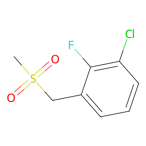 3-Chloro-2-fluorobenzylmethylsulfone structure