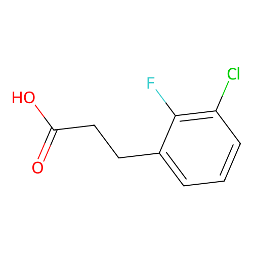 3-(3-Chloro-2-fluorophenyl)propanoic acid structure