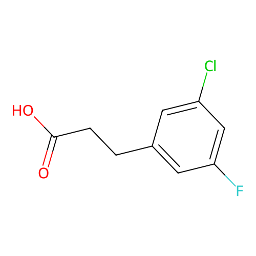 3-(3-Chloro-5-fluorophenyl)propanoic acid structure