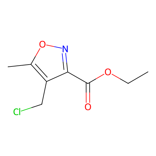 Ethyl 4-(chloromethyl)-5-methylisoxazole-3-carboxylate structure