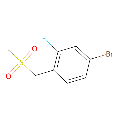 4-Bromo-2-fluoro-1-(methylsulfonylmethyl)benzene structure