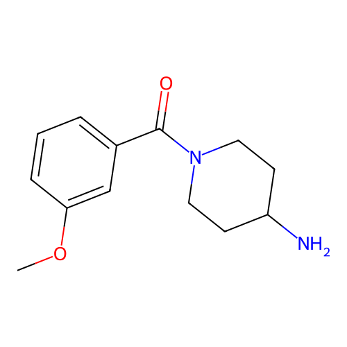 (4-Aminopiperidin-1-yl)(3-methoxyphenyl)methanone structure