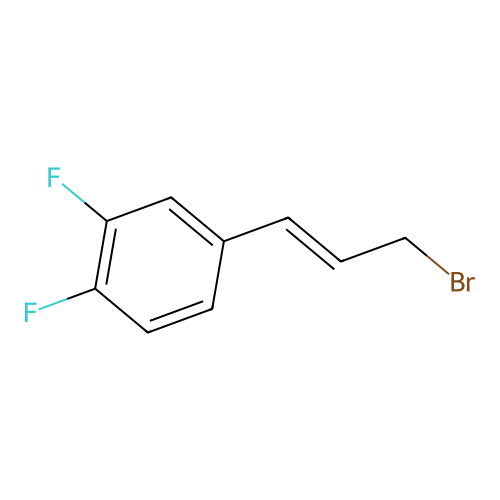 4-(3-Bromo-1-propen-1-yl)-1,2-difluorobenzene structure
