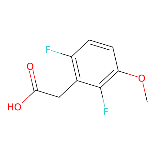 2,6-Difluoro-3-methoxyphenylacetic acid structure