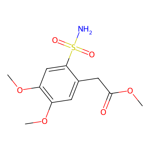 Methyl 2-(4,5-dimethoxy-2-sulfamoylphenyl)acetate structure