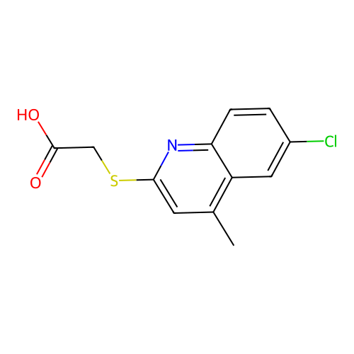 2-((6-Chloro-4-methylquinolin-2-yl)thio)acetic acid structure