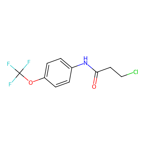 3-Chloro-N-(4-trifluoromethoxy-phenyl)-propionamide structure