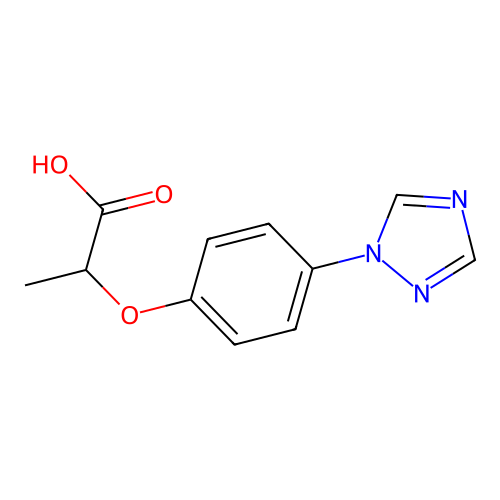 2-(4-[1,2,4]Triazol-1-yl-phenoxy)propionic acid structure