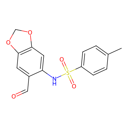 N-(6-Formylbenzo[d][1,3]dioxol-5-yl)-4-methylbenzenesulfonamide structure