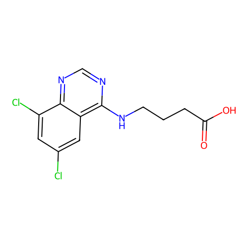 4-((6,8-Dichloroquinazolin-4-yl)amino)butanoic acid structure