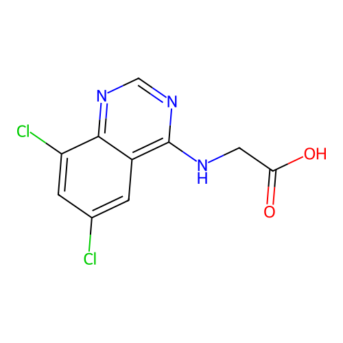 (6,8-Dichloro-quinazolin-4-ylamino)-acetic acid structure