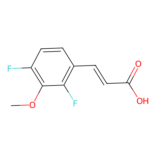 3-(2,4-Difluoro-3-methoxyphenyl)prop-2-enoic acid structure