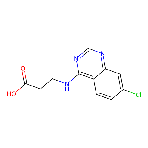 3-((7-Chloroquinazolin-4-yl)amino)propanoic acid structure