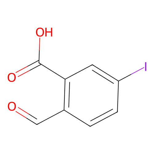 2-formyl-5-iodo-benzoic Acid structure